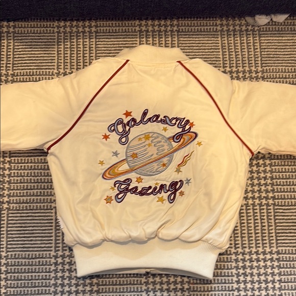 Kids Cream Jacket with Embroidered Patch - Picture 4 of 4